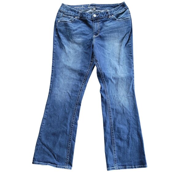 Lane Bryant Denim - Lane Bryant Slim Boot Genius Fit Jeans Womens Size 20 Embellished Back Pockets